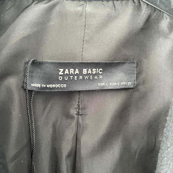 Zara black wool coat - Picture 3 of 3